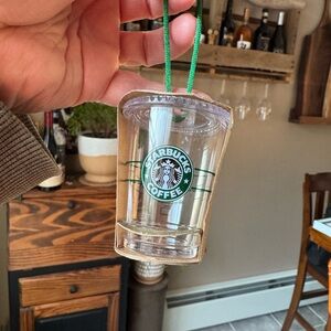 Starbucks Clear Ornament Cup